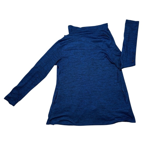 Betabrand Women’s MED Blue & Black Heather Wrap Tunic - Picture 7 of 9